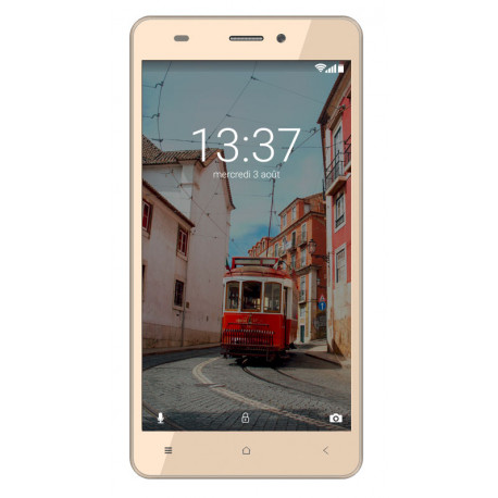 Konrow Link 55 - 4G LTE-smartphone - Android 6.0 Marshmallow - 5.5'' scherm - 8GB - Dubbele som - Goud