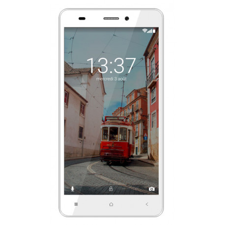 Konrow Link 55 – 4G-LTE-Smartphone – Android 6.0 Marshmallow – 5,5-Zoll-Bildschirm – 8 GB – Dual Som – Weiß