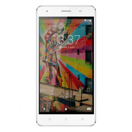 Konrow Link 50 – 4G LTE-Smartphone – Android 6.0 – 5-Zoll-Bildschirm – 8 GB – Dual-Sim – Weiß