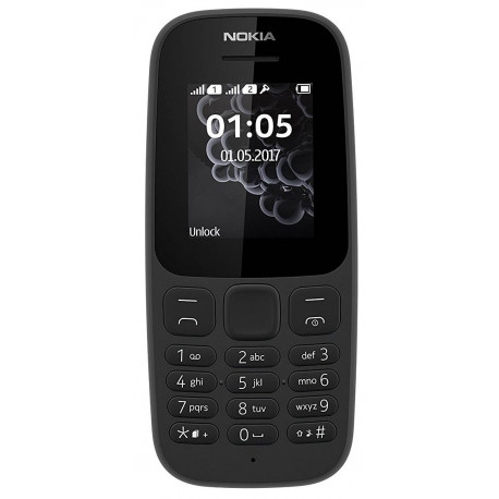 Nokia 105 (2017) Doble Sim Negro