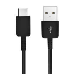 Cavo dati micro USB tipo C - 1 m - Nero (compatibile con Android, sfuso)