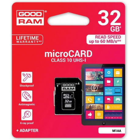 GoodRAM 32 GB geheugenkaart (met SD-kaartadapter)