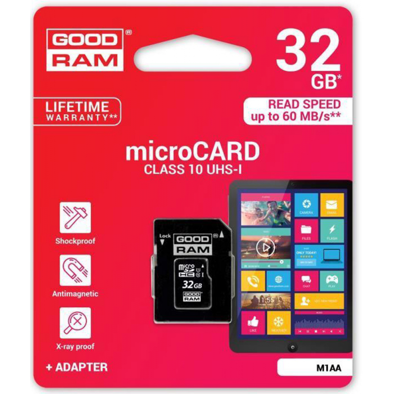 Carte mémoire Samsung Micro SD 32 Go + Adaptateur SD - Carte