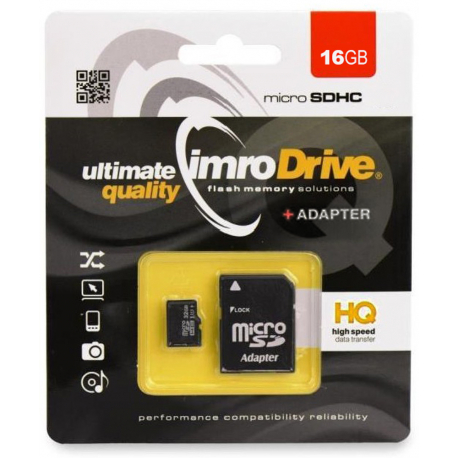 Tarjeta de memoria Imro de 16 GB (con adaptador de tarjeta SD)