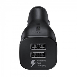 Samsung EP-LN920CBE - Adaptador Encendedor 2 Puertos USB - 2A - Carga Rápida - Negro (Granel)