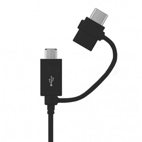 Samsung EP-DG950DBE - Micro USB & Type C combo datakabel - 1.2m - Snel opladen - Zwart (Android-compatibel, Bulk)