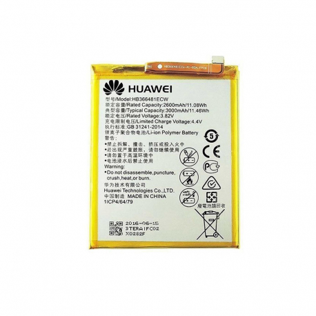 Batteria originale per Huawei P9/P9 Lite/P8 Lite 2017/Honor 8/Honor 5C/Y7 2018/P10 Lite/P20 Lite (originale, modello HB366481ECW