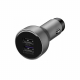 Huawei AP38 - Complete Car Charger, Fast Charge Adapter 2 USB Ports - 2A/5A - Gray (Original Packaging)