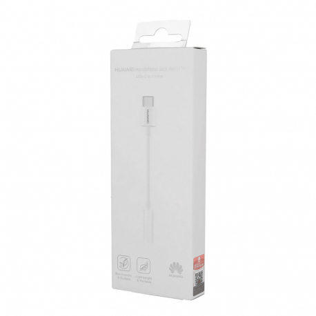 Huawei CM20 – Originaler USB-Typ-C-auf 3.5mm -Klinkenadapter – Weiß (Originalverpackung)