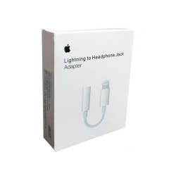 Apple MMX62 - Adaptador Lightning a Jack 3.5mm Original - Blanco (Blister)