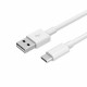 Micro-USB- und Typ-C-Kombi-Datenkabel – 1 m – Weiß (Masse)