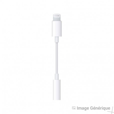 Adaptador Lightning a Jack 3.5 - Blanco