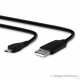 Cable de datos micro USB - 1 m - Negro (a granel)