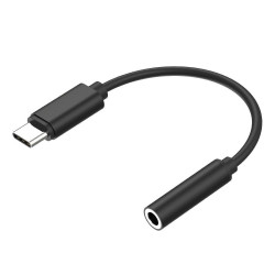 Samsung EE-UC10JUBE - USB Type C naar Jack 3.5 Adapter (Zwart) - Origineel, in bulk