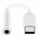 Samsung EE-UC10JUWE - Adaptador USB Tipo C a Jack 3.5 (Blanco) - Original, Granel