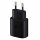 Samsung EP-TA800EB - Adaptador de Corriente USB Tipo C (25W, Carga Rápida, Negro) - Original, Granel