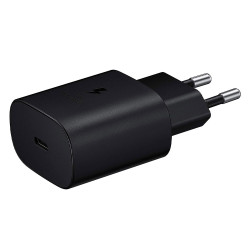 Samsung EP-TA800EB - USB Type C voedingsadapter (25W, snel opladen, zwart) - origineel, bulk