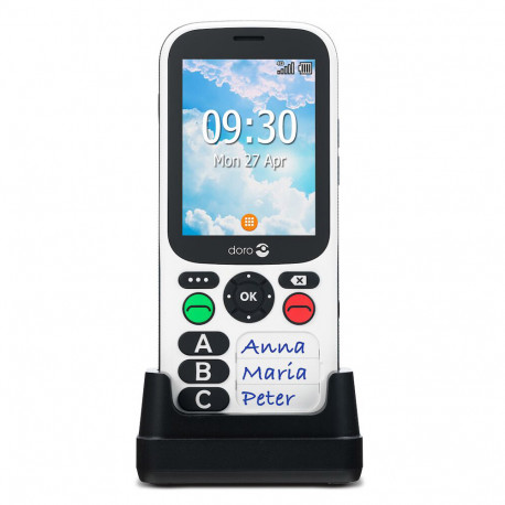 Doro 780X IUP (Dual Sim, 4G, 2,8'') – Schwarz und Weiß