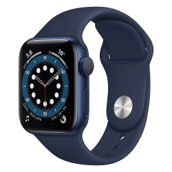 Apple Watch Series 6 Blau (40 mm, Sportarmband GPS) Blaues Armband