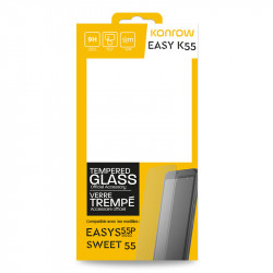 Gehard glas voor Konrow Easy K55 (compatibel Easy S55P 2021 en Sweet55 - 9H, 0.33mm )