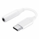 Samsung EE-UC10JUWEGWW - Adattatore USB Tipo C a Jack 3.5 - Bianco (confezione originale)