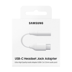 Samsung EE-UC10JUWEGWW - Adattatore USB Tipo C a Jack 3.5 - Bianco (confezione originale)