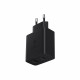 Samsung EP-TA220NBEGEU - Adattatore di alimentazione USB tipo C e USB A Duo - 35 W, Nero (confezione originale)