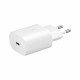 Samsung EP-TA800XBEGWW - Cargador de Red - Adaptador de Carga Rápida USB Tipo C 25W y Cable USB Tipo C - Blanco (Embalaje Origin