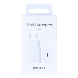 Samsung EP-TA800NWEGEU - Adaptador de Corriente USB Tipo C - 25W, Blanco (Embalaje Original)