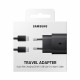 Samsung EP-TA800XBEGWW - Cargador de Red, Adaptador de Carga Rápida USB Tipo C 25W y Cable USB Tipo C - Negro (Embalaje Original