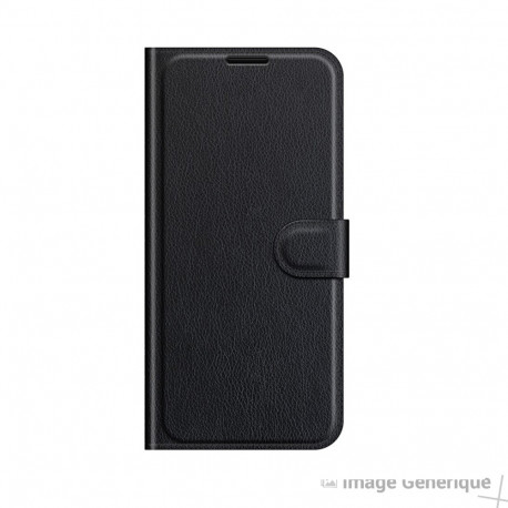 Funda con tapa de piel sintética para Samsung Galaxy S22 Ultra - Negro (a granel)