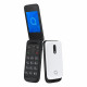 Alcatel 2057D - Flip phone - White