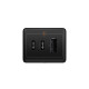 Doogee - Alimentatore 2 x USB Tipo C e 1 x USB (Ricarica Rapida 65 W, ) - Nero (Blister)