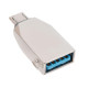 Adaptador OTG USB / Micro USB - Plata (a granel)