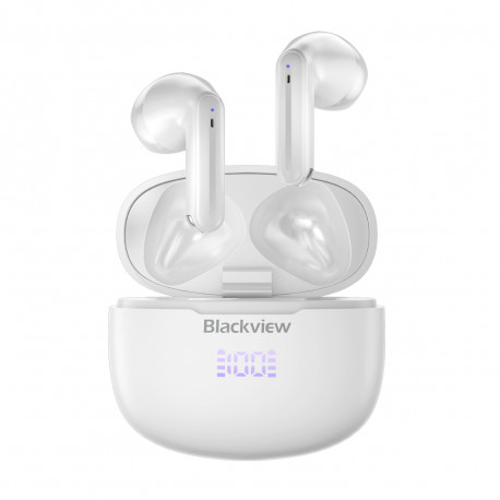 Blackview Airbuds 7 (Auriculares inalámbricos - Pantalla LED - Bluetooth 5.3) Blanco