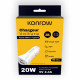 Konrow KCC20ACW - Adaptador Encendedor 1 Puerto USB A y 1 Puerto USB Tipo C - Carga Rápida 20W, Blanco (Compatible, Blister)