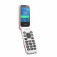 Doro 6880 4G Flip - Rojo / Blanco