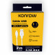 Konrow KCATLPW2 - Cavo USB da Lightning a Tipo A (2 M - 2,4 A) - Bianco (compatibile, blister)