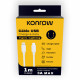 Konrow KCCTLNPDW1 - Cable USB Lightning a Tipo C (1 M - 3A - Nylon Trenzado) - Blanco (Compatible, Blister)