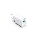 Konrow KC20ACW - 2-poorts type A en type C voedingsadapter - 20 W snel opladen, wit (compatibel, blister)