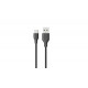 Konrow KCATCPB1- Cable USB Tipo C a Tipo A (1 M - 3A) - Negro (Compatible, Blister)