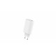 Konrow KC65ACCW - 3 Port Power Adapter (1 Type A Port & 2 Type C Ports) 65W Fast Charging, White (Compatible, Blister)