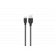 Konrow KCATMPB2 - Micro USB naar Type A-kabel (2 M - 2A) - Zwart (compatibel, blister)