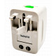 Konrow 931 - Adaptador Universal - UE / EE.UU. / Reino Unido / AU, Blanco (Blister)