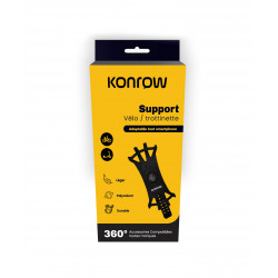 Konrow KSBIKE - Bike / Scooter Holder (360°, Adaptable to all Smartphones, Black) - Original Packaging