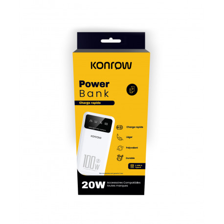 Konrow KPOWER 10000 - Powerbank 10.000 mAh