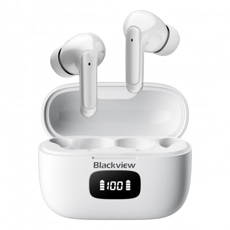 Blackview Airbuds 8 (Bildschirm – Bluetooth 5.3) Weiß