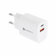 Forcell - 2-Port Power Adapter (Type A and Type C Port, 30W, White) Original Packaging