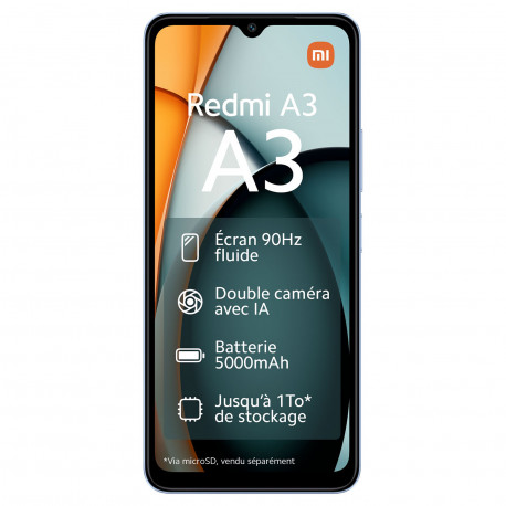 Xiaomi Redmi A3 (6.71" - 64 GB, 3 GB RAM) Azul