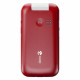 Doro 2880 4G (Flip with Charging Dock, Dual Screen) Red / White